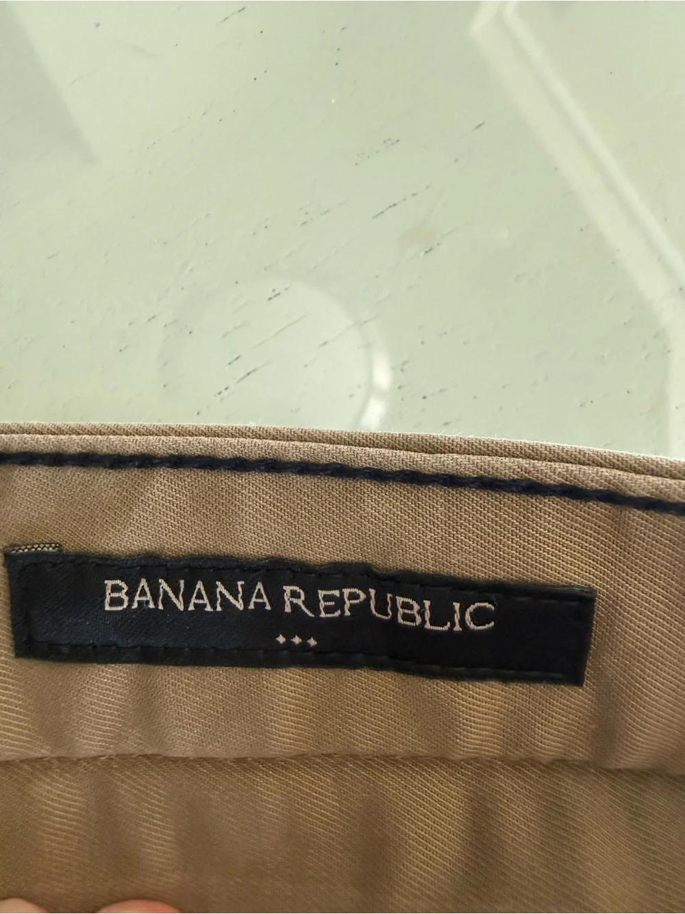 Banana Republic Men's Khaki Straight-Leg Chinos - Light Brown